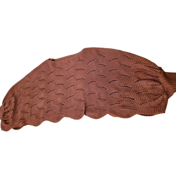 Moon & Madison woman’s orange knitted sweater Size M - Picture 7 of 14